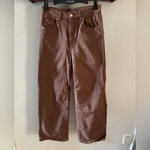 Stretchy H&M Brown Straight-Leg Jeans